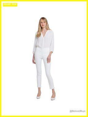 Petite Skinny Ankle Pull-On Jeans with Slit Slimming High Rise